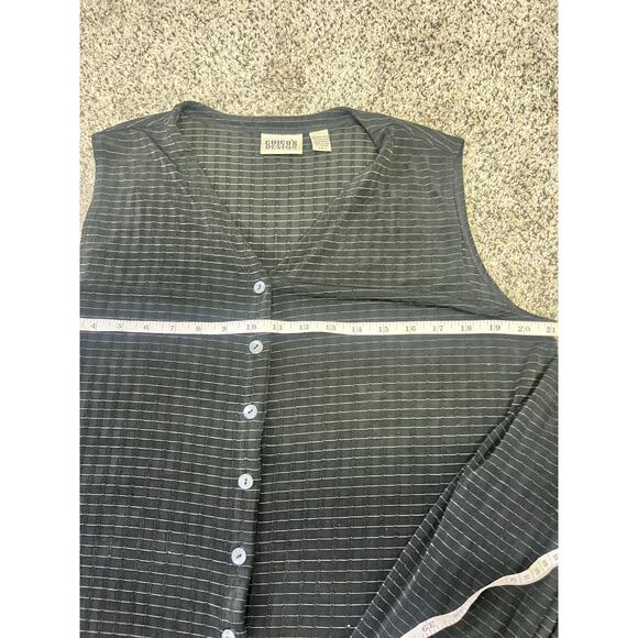 Chicos Travelers Set VINTAGE Size 3 (XL) Black Window Pane, 2 Piece Pull-On Pant - Picture 6 of 16